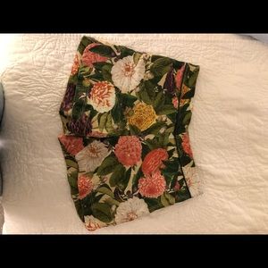 Floral print shorts from Anthropologie!